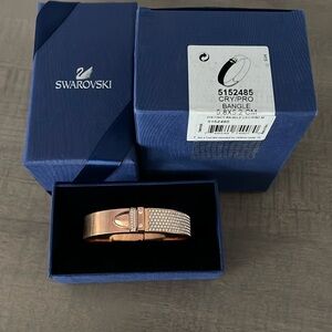 Swarovski rose gold bangle